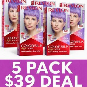 5x Revlon Colorsilk Digitones 92D Pastel Lavender Purple Hair Dye — 5 for $39